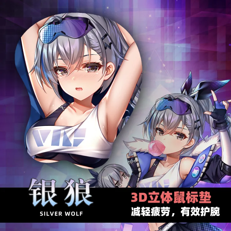 Honkai: Star Rail Silver Wolf Anime Cartoon 3D Sexy Gir 2 Way Chest Silica Gel Mouse Pad Cosplay Game Rest Wrist Mice Pad
Honkai: Star Rail Silver Wolf Anime Cartoon 3D Sexy Gir 2 Way Chest Silica Gel Mouse Pad Cosplay Game Rest Wrist Mice Pad