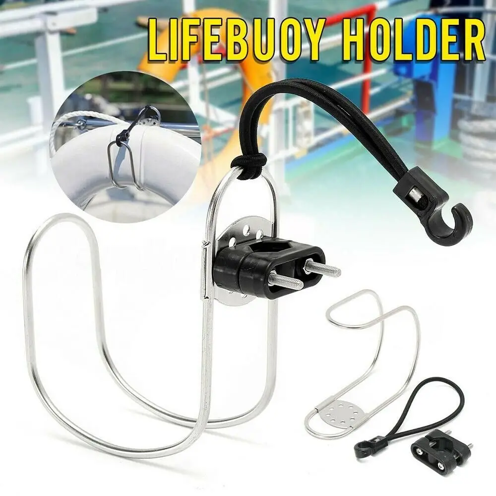 

Water Sports Surfing Durable Boat Horseshoe Bracket Kayaking Accessories Life Buoy Holder Marine