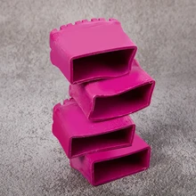 1pc Rose Red Rubber Caps Pads Ladder Feet Cover Leg Protector Cushion Covers Hardwood Step Extension Chair Table Pad Furniture