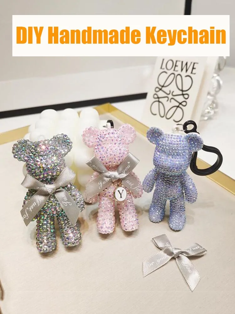Fancy&Fantasy Strass Rhinestone Bear Animal Keychain DIY Handmade Diamond Bear Car Key Chain Bag Pendant Llaveros Para Mujer
Fancy&Fantasy Strass Rhinestone Bear Animal Keychain DIY Handmade Diamond Bear Car Key Chain Bag Pendant Llaveros Para Mujer