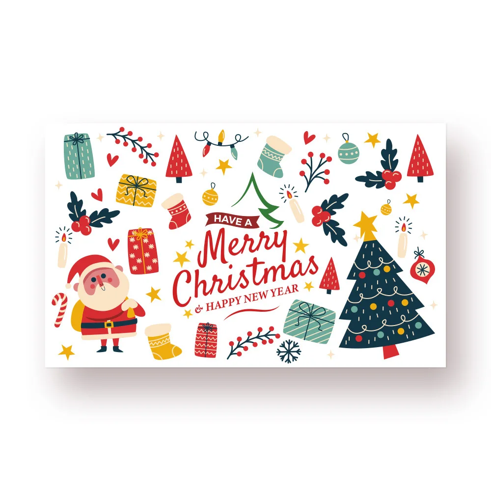 50Pcs 9*5.4CM Merry Christmas Happy Holidays Thank You Cards For Christmas New Year Gift Box Package Wrapping Small Businesses
50Pcs 9*5.4CM Merry Christmas Happy Holidays Thank You Cards For Christmas New Year Gift Box Package Wrapping Small Businesses