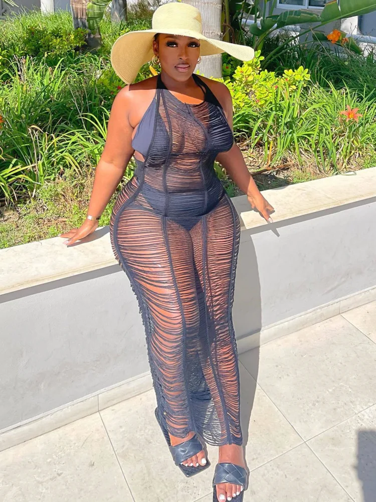 Solid Beach Cover Up Sexy Beach Dresses Women Knit Long Dress Robe Summer Cover Ups Dress Open Back
Solid Beach Cover Up Sexy Beach Dresses Women Knit Long Dress Robe Summer Cover Ups Dress Open Back