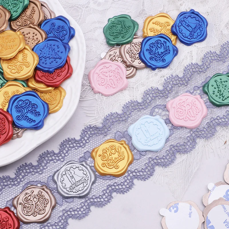 50pcs Wax Seal Finished Product Stickers with Double-sided Tape Wedding Party Birthday Invitation Stamp Letter Envelope Label
50pcs Wax Seal Finished Product Stickers with Double-sided Tape Wedding Party Birthday Invitation Stamp Letter Envelope Label