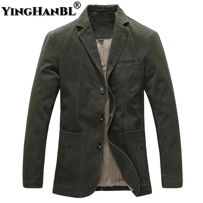 Spring Autumn New Military Jacket Blazers Business Men's 100% Pure Cotton Casual Suit Coat Male Masculino Solid Jackets Outwear
Spring Autumn New Military Jacket Blazers Business Men's 100% Pure Cotton Casual Suit Coat Male Masculino Solid Jackets Outwear