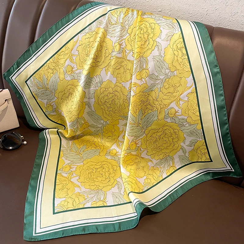 2023 Spring and Summer New Fashion Silk Scarf Women 70*70cm Outdoor Small Print Scarf Silky and Soft Sqauer Kerchief Hijab Lady 
2023 Spring and Summer New Fashion Silk Scarf Women 70*70cm Outdoor Small Print Scarf Silky and Soft Sqauer Kerchief Hijab Lady