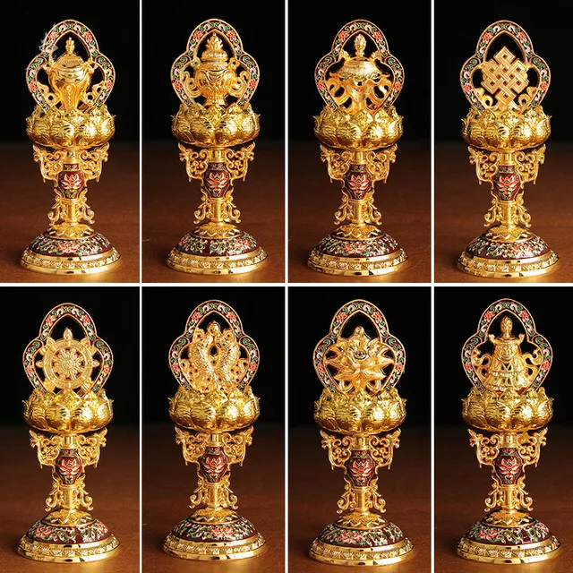 

Китайские Восемь благоприятных скульптур, украшения, Будда, зал, гостиная, фэн-шуй, украшение, Будда, инструменты, ремесла, Буддийские принадлежности