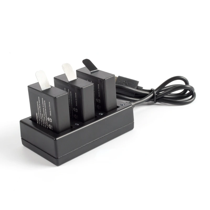 Three Dual Port Slot Battery Charger for Go Pro Gopro Hero 5 6 Black Sport Camera Accessory with Usb Cable
Three Dual Port Slot Battery Charger for Go Pro Gopro Hero 5 6 Black Sport Camera Accessory with Usb Cable