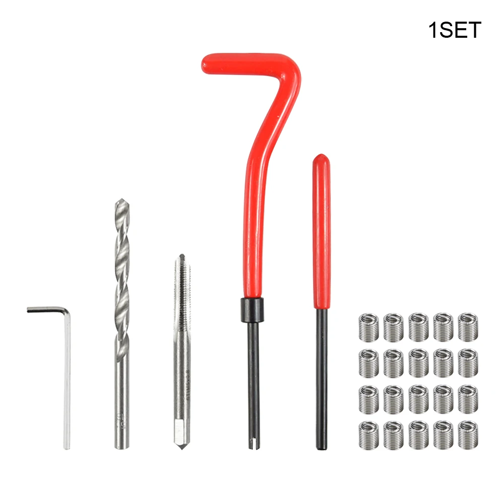 25pcs Durable External Internal Drilling Machine Steel Thread Repair Kit Accessories Hand Tool Adapter Wrench Portable
25pcs Durable External Internal Drilling Machine Steel Thread Repair Kit Accessories Hand Tool Adapter Wrench Portable