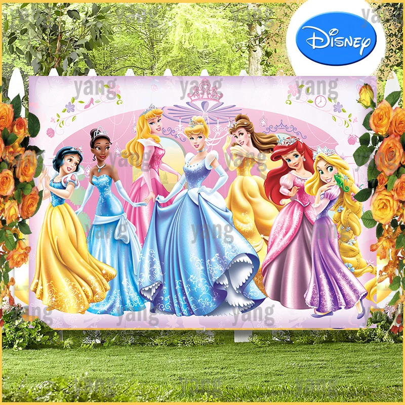 Disney Princess Cinderella Tiana Belle Aurora Snow White Cartoon Pink Girls Baby Backdrop Birthday Party Photography Background
Disney Princess Cinderella Tiana Belle Aurora Snow White Cartoon Pink Girls Baby Backdrop Birthday Party Photography Background