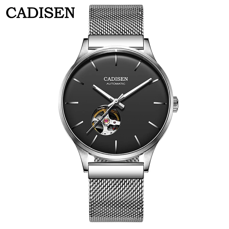 

CADISEN Men's Mechanical Japan MIYOTA 82S0 Movement Tourbillon Automatic Watch Men Skeleton Sapphire Waterproof Mens Wristwatch