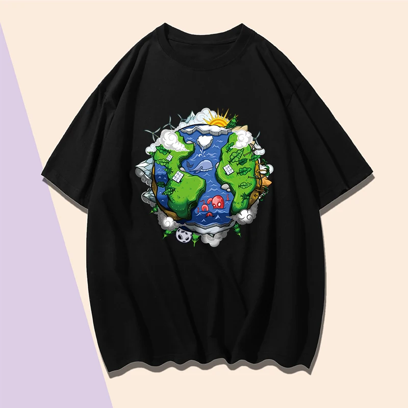 Cartoon Blue Green Star Printing T Shirt Short Sleeve Round Neck Loose T Shirt L XL XXL XXXL Black Cotton Casual Clothing
Cartoon Blue Green Star Printing T Shirt Short Sleeve Round Neck Loose T Shirt L XL XXL XXXL Black Cotton Casual Clothing