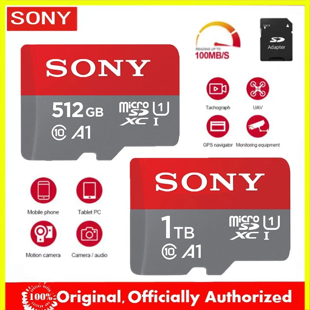 

SONY Ultra Micro SD 128GB 32GB 64GB 256GB 1TB 512GB Micro SD Card SD/TF Flash Card Memory Card 32 64 128 gb microSD for Phone