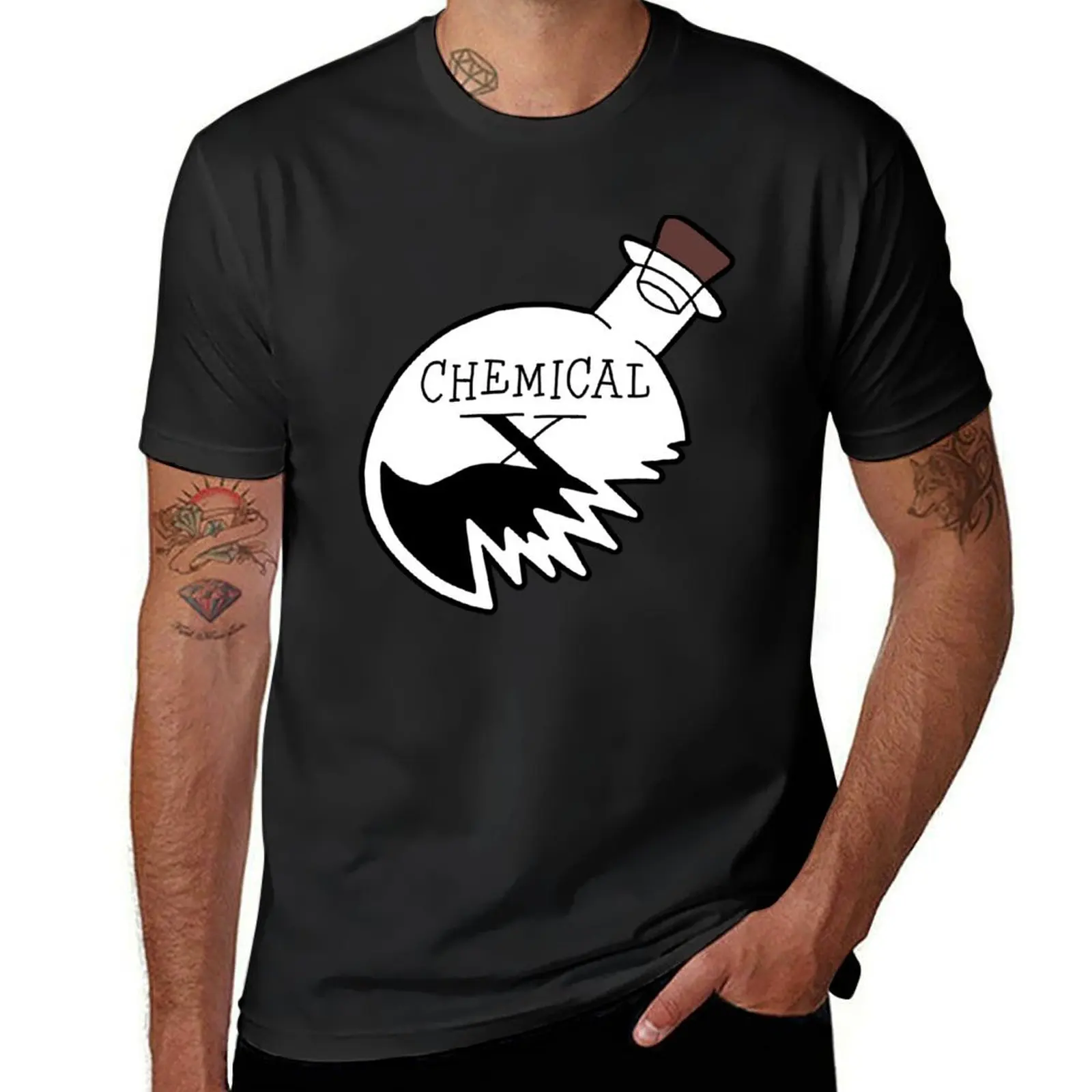 Футболка Chemical X Power для девочек простая корейская модная Эстетическая одежда