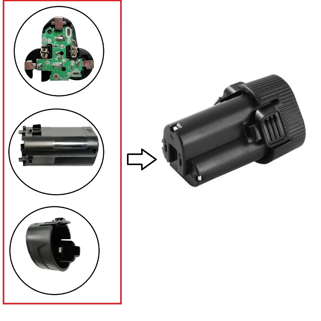 BL1013 Electric Drill Battery Plastic Case PCB Circuit Board For Makita 12V 10.8V Li-ion Battery Power Tool Battery Charger Part
BL1013 Electric Drill Battery Plastic Case PCB Circuit Board For Makita 12V 10.8V Li-ion Battery Power Tool Battery Charger Part