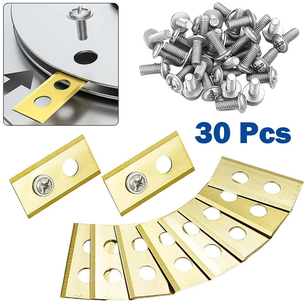 30Pcs/set Lawn Robot Blade Plating Lawn Mover Replacement With 30* Screw 3.6x1.8x0.09cm Garden Power Tool Replacement Parts Set
30Pcs/set Lawn Robot Blade Plating Lawn Mover Replacement With 30* Screw 3.6x1.8x0.09cm Garden Power Tool Replacement Parts Set