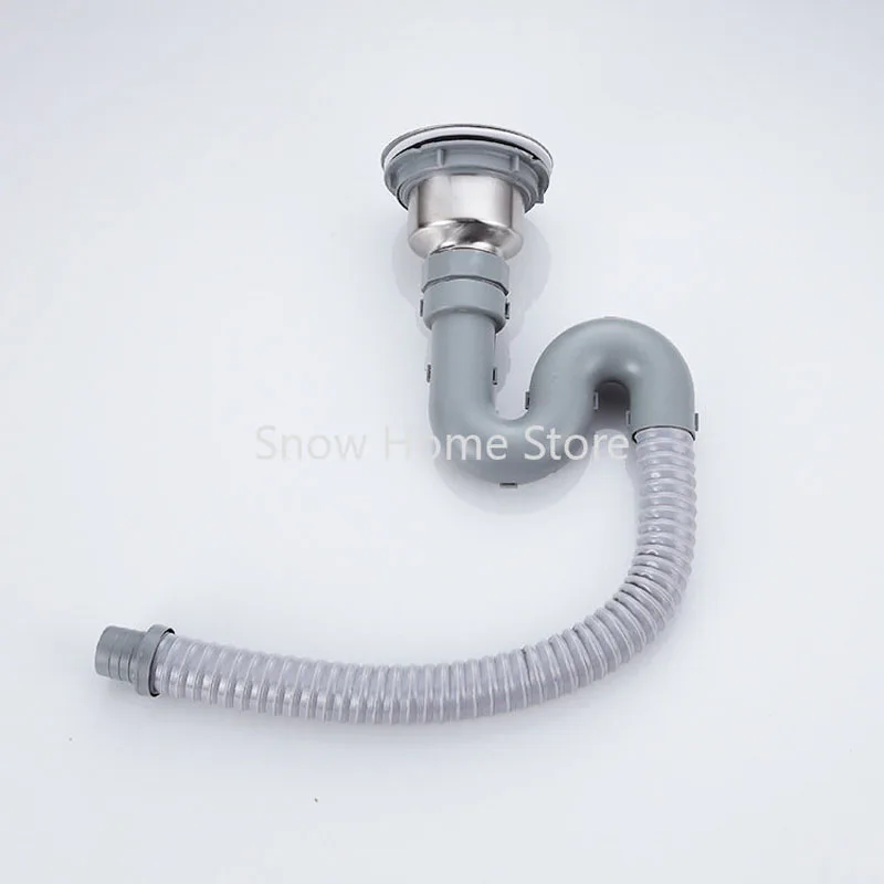 

Kitchen Wash Basin Single Tank Sink Sink Downpipe S Bend Plastic Joint Drainage