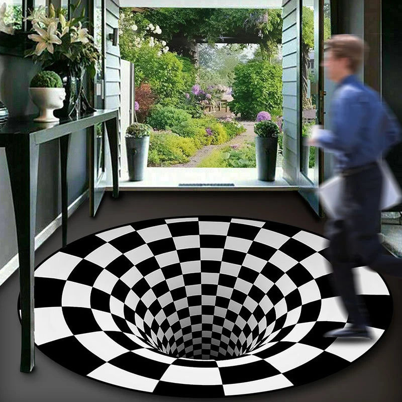 Black And White Area Carpet Non-Slip Floor Mat Carpet Home Bedroom Door Mat Abstract Geometric Optical Floor Mat
Black And White Area Carpet Non-Slip Floor Mat Carpet Home Bedroom Door Mat Abstract Geometric Optical Floor Mat