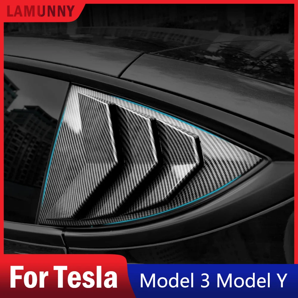 Rear Side Window Louvers Cover For Tesla Model Y 2020-2023 Sport Style ABS Exterior Accessory Louvers Model Y Carbon Fiber Black
Rear Side Window Louvers Cover For Tesla Model Y 2020-2023 Sport Style ABS Exterior Accessory Louvers Model Y Carbon Fiber Black