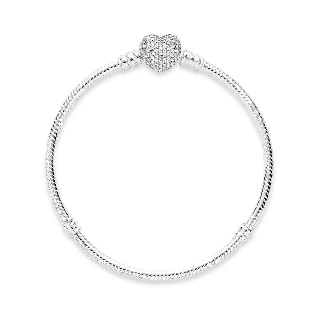 Fits Pandora 925 Sterling Silver Heart Shiny Silver Bracelet for Women's Banquet or Anniversary Gift
Fits Pandora 925 Sterling Silver Heart Shiny Silver Bracelet for Women's Banquet or Anniversary Gift