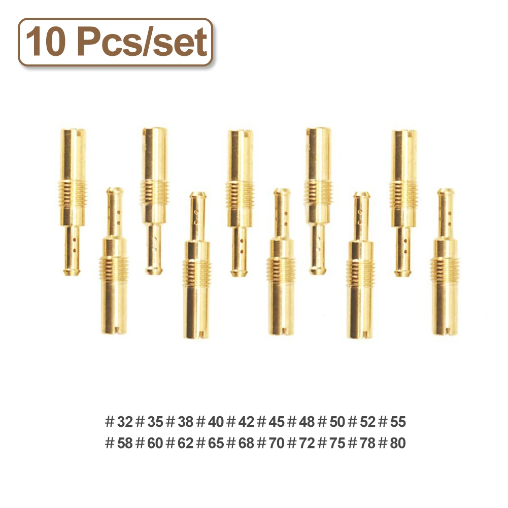 10Pcs Slow/Pilot Jet Main Injectors Nozzle For PWK PE Mikuni OKO Keihin KOSO Carb #32-#80 Motorcycle Accessories
10Pcs Slow/Pilot Jet Main Injectors Nozzle For PWK PE Mikuni OKO Keihin KOSO Carb #32-#80 Motorcycle Accessories