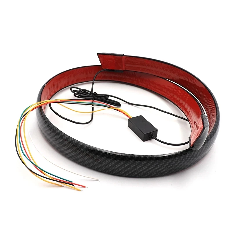 12V LED Strip For External Car Carbon Fiber Multifunction Light 120cm Exterior Rear Trunk Led Spoiler Turn Signal Lamp Universal
12V LED Strip For External Car Carbon Fiber Multifunction Light 120cm Exterior Rear Trunk Led Spoiler Turn Signal Lamp Universal