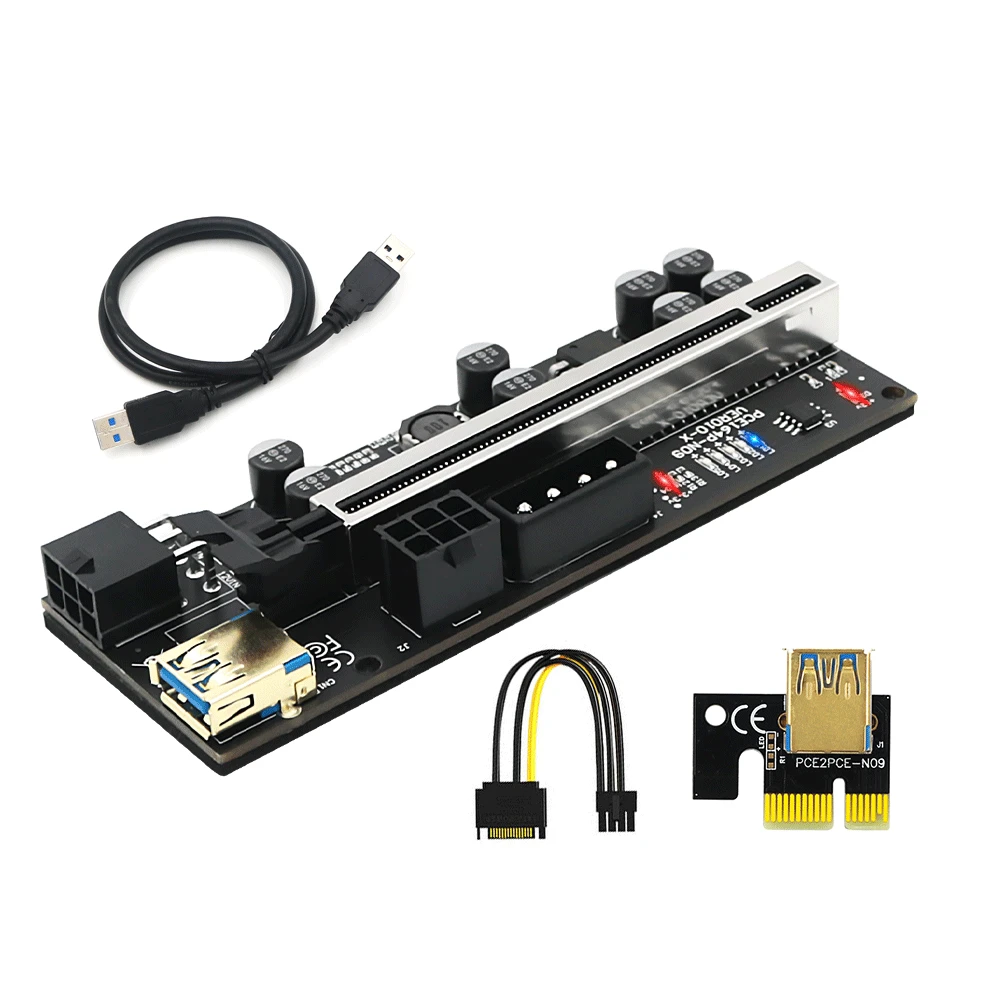 PCIE Riser 010 010X VER010X 010S Plus USB 3,0 кабель Riser GPU PCI Express X16 Riser для видеокарты для майнинга биткоинов
PCIE Riser 010 010X VER010X 010S Plus USB 3,0 кабель Riser GPU PCI Express X16 Riser для видеокарты для майнинга биткоинов