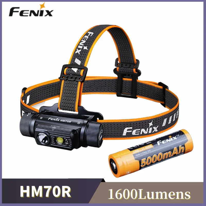 FENIX HM70R Tri-proof Magnesium Headlamp 1600 Lumens for Long-time & High-intensity Outdoor Activities With 18650 Battery
FENIX HM70R Tri-proof Magnesium Headlamp 1600 Lumens for Long-time & High-intensity Outdoor Activities With 18650 Battery