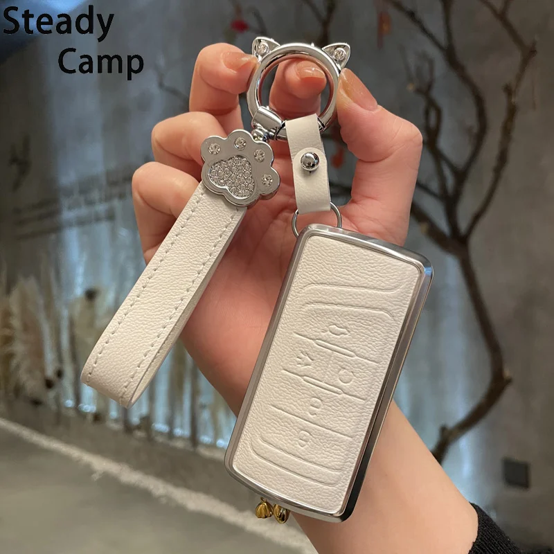 Aluminum Alloy+Leather Car Key Case For Trumpchi 2019 GS4 GS7 GS8 GM6 GM8 GA8 Personality Car Decoration Accessories
Aluminum Alloy+Leather Car Key Case For Trumpchi 2019 GS4 GS7 GS8 GM6 GM8 GA8 Personality Car Decoration Accessories