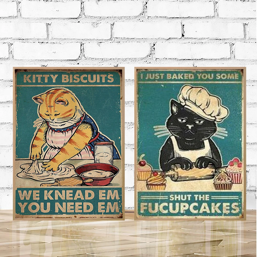 Kitty Biscuits Poster You Need Em We Knead Em Cat Poster Vintage Tin Metal Sign Garage Living Room Wall Decor Farm Decor Art
Kitty Biscuits Poster You Need Em We Knead Em Cat Poster Vintage Tin Metal Sign Garage Living Room Wall Decor Farm Decor Art