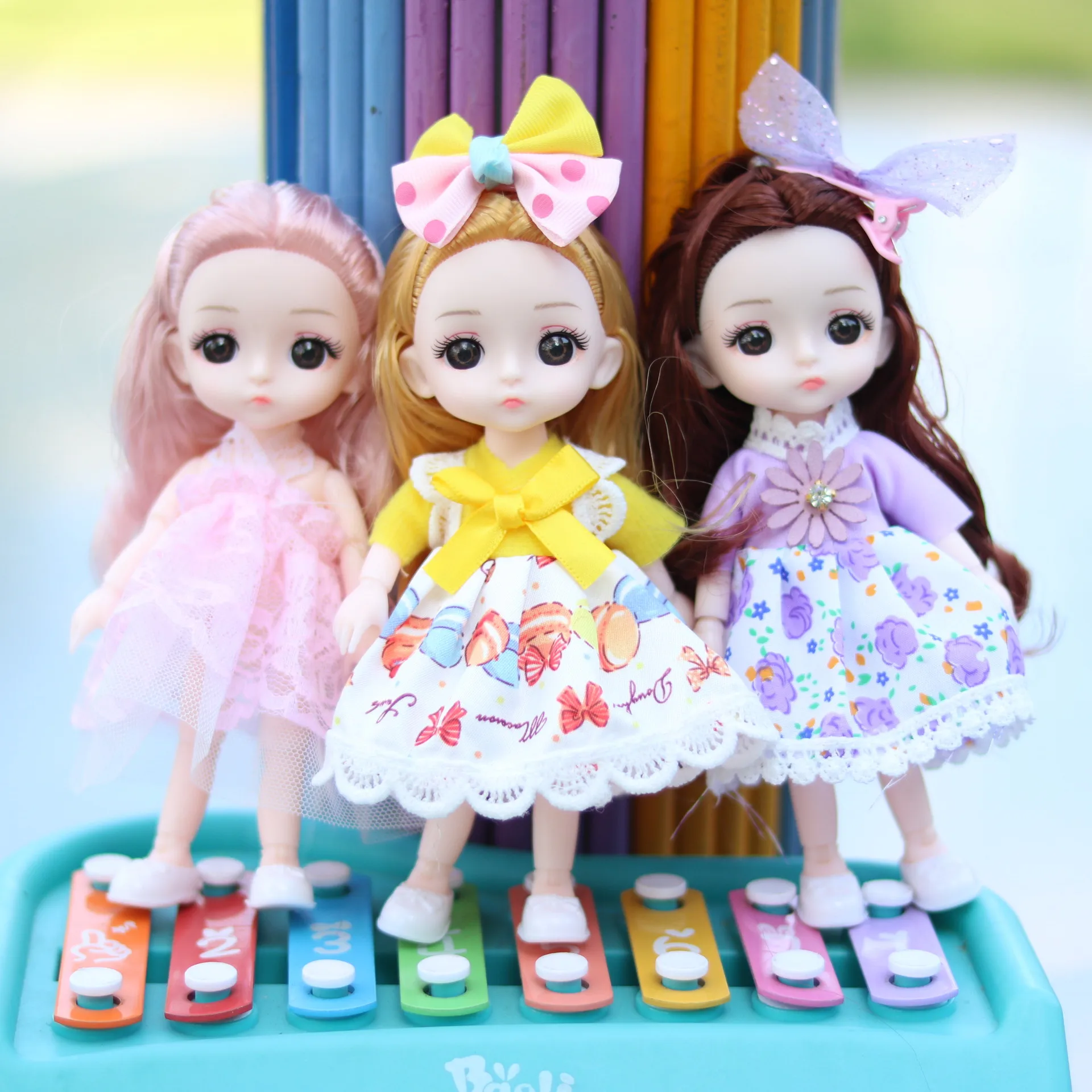 13 Joints Movable 8 Points Girl Play House Dress Up Doll 16cm Princess Doll 3D Eyes Send Shoes Best Gift Choice for Children
13 Joints Movable 8 Points Girl Play House Dress Up Doll 16cm Princess Doll 3D Eyes Send Shoes Best Gift Choice for Children