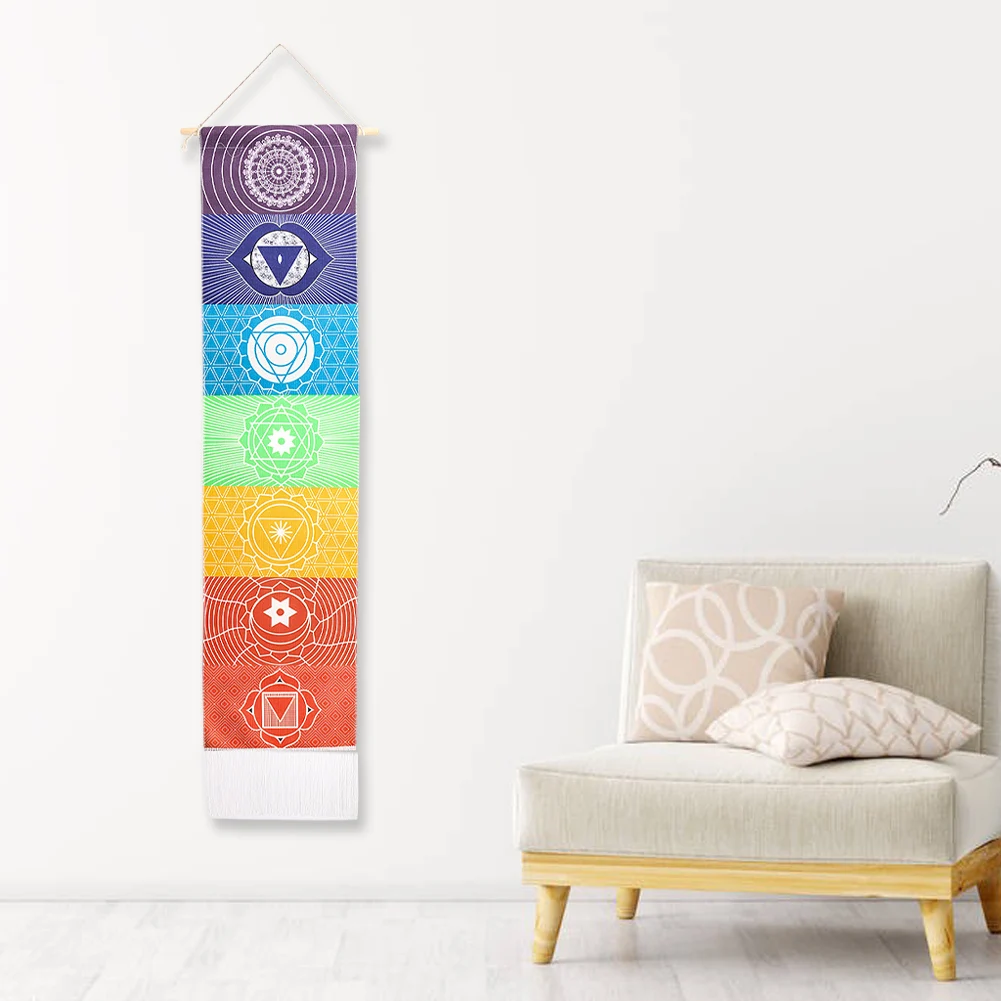 Mandala Hanging Paint Boho Style Tapestry Seven Star Rainbow Tassel Wall Decor Carpet for Room Yoga Meditation Background Fabric
Mandala Hanging Paint Boho Style Tapestry Seven Star Rainbow Tassel Wall Decor Carpet for Room Yoga Meditation Background Fabric