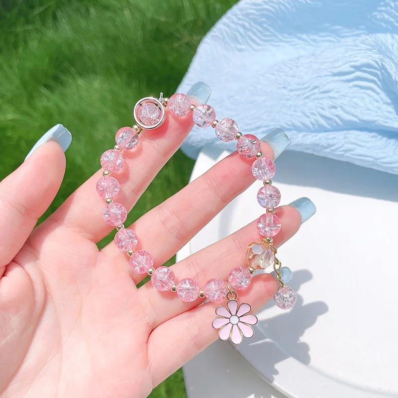Daisy Charm Pendent Lucky Beads Bracelet Friendship Flower Pumpkin Glass Beaded Hand Strap For Women Fashion Jewelry Gift
Daisy Charm Pendent Lucky Beads Bracelet Friendship Flower Pumpkin Glass Beaded Hand Strap For Women Fashion Jewelry Gift