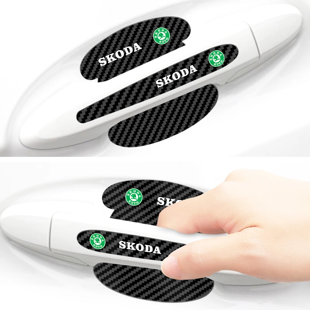 1set Door Handle Carbon Fiber Anti-Collision Protection Strip Car Sticker Accessories For Skoda Kamiq Octavia Kodiaq Rapid Super
1set Door Handle Carbon Fiber Anti-Collision Protection Strip Car Sticker Accessories For Skoda Kamiq Octavia Kodiaq Rapid Super