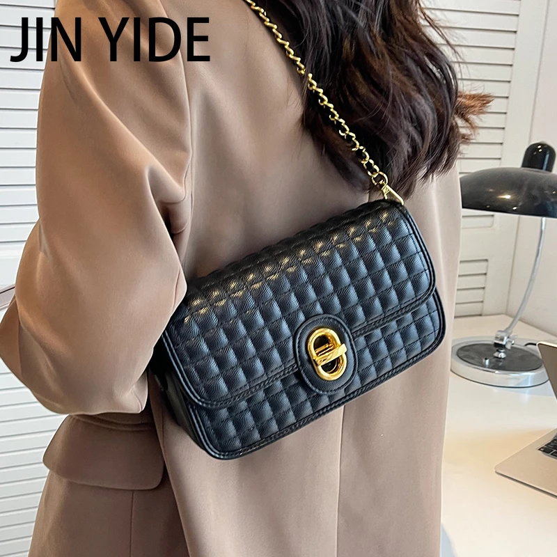 JIN YIDE Fashion Women Lattice Chain Shoulder Side Bag Small PU Leather Handwork bag Fashion Luxury Brand Lady Flap Crossbody
JIN YIDE Fashion Women Lattice Chain Shoulder Side Bag Small PU Leather Handwork bag Fashion Luxury Brand Lady Flap Crossbody