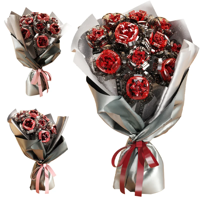 Creative Idea City Bouquet Romantic Rose Flower Building Blocks Friends Home Decoration Bricks Toys for Girl With Wrapping Paper
Creative Idea City Bouquet Romantic Rose Flower Building Blocks Friends Home Decoration Bricks Toys for Girl With Wrapping Paper