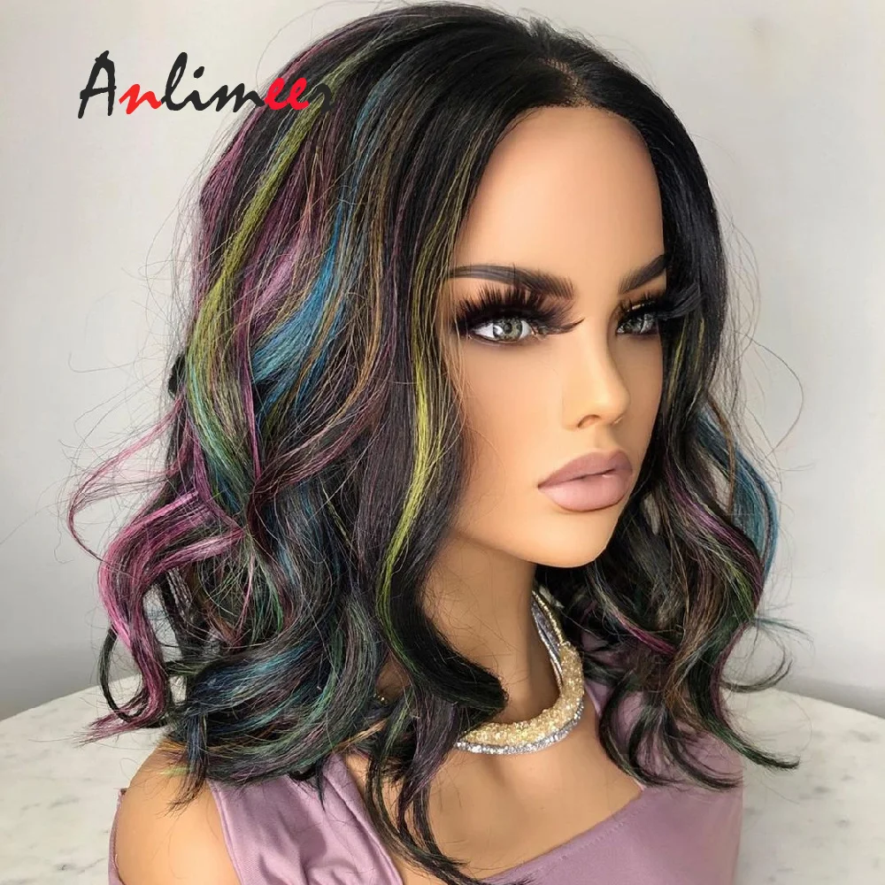 Highlight Wigs Rainbow Wigs 13x4 Lace Front Wig Body Wave Human Hair Glueless Middle Part Colorful Wigs For Black Women
Highlight Wigs Rainbow Wigs 13x4 Lace Front Wig Body Wave Human Hair Glueless Middle Part Colorful Wigs For Black Women