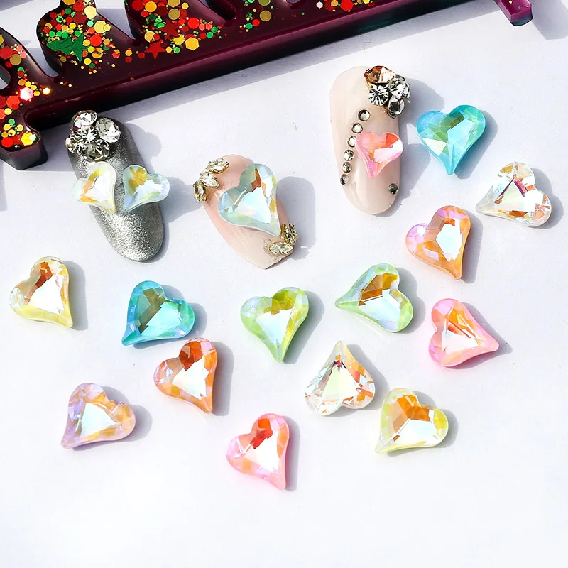 Crooked Heart Nail Art Rhinestones Fluorescent Colors Pointed Bottom Candy Crystal Stones for 3D Nail Decoration 10PCS/Pack
Crooked Heart Nail Art Rhinestones Fluorescent Colors Pointed Bottom Candy Crystal Stones for 3D Nail Decoration 10PCS/Pack