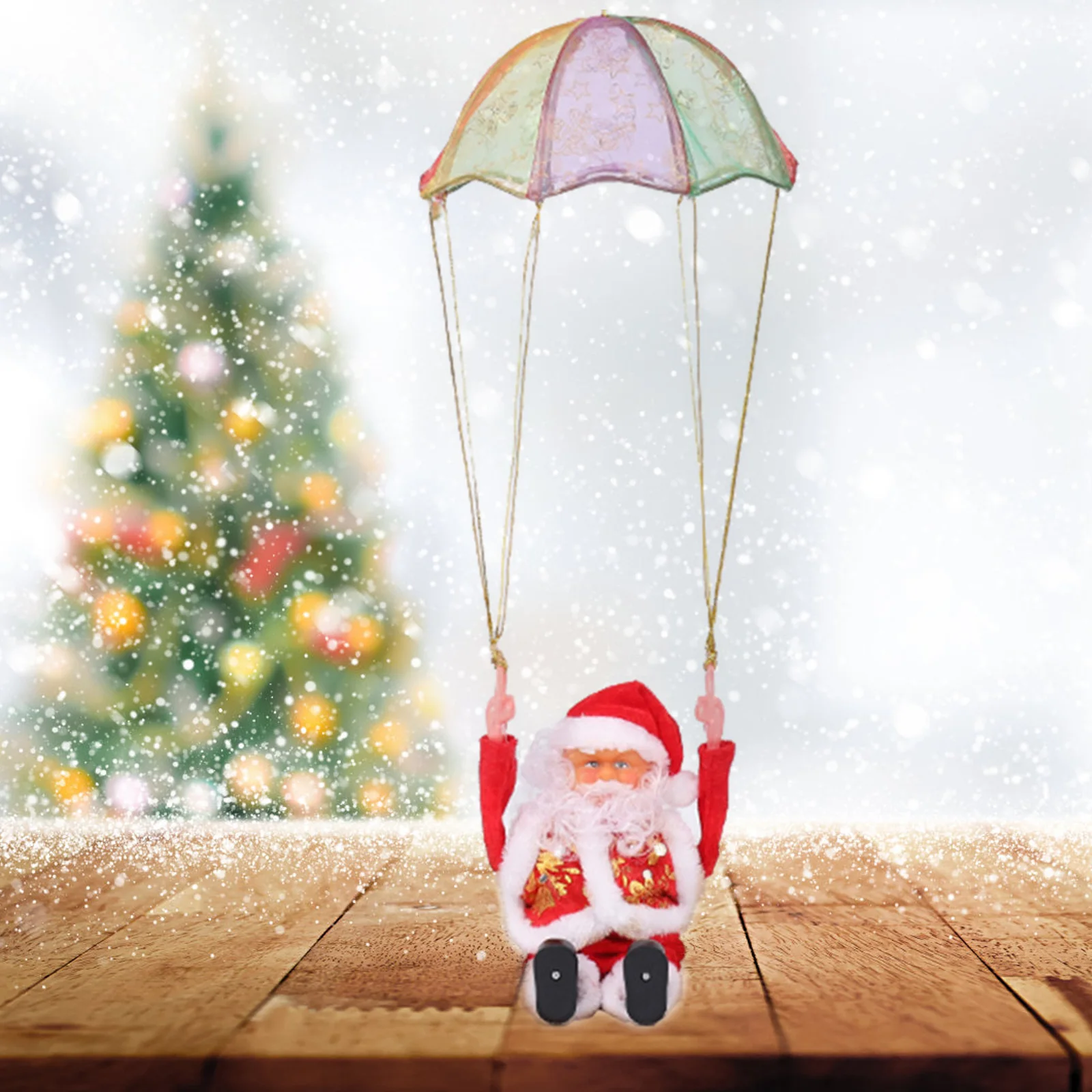Парашют Рождественское украшение Санты Электрический Санта сальто кулон в виде дерева парашют висячие украшения Рождественские подарки 
Парашют Рождественское украшение Санты Электрический Санта сальто кулон в виде дерева парашют висячие украшения Рождественские подарки
