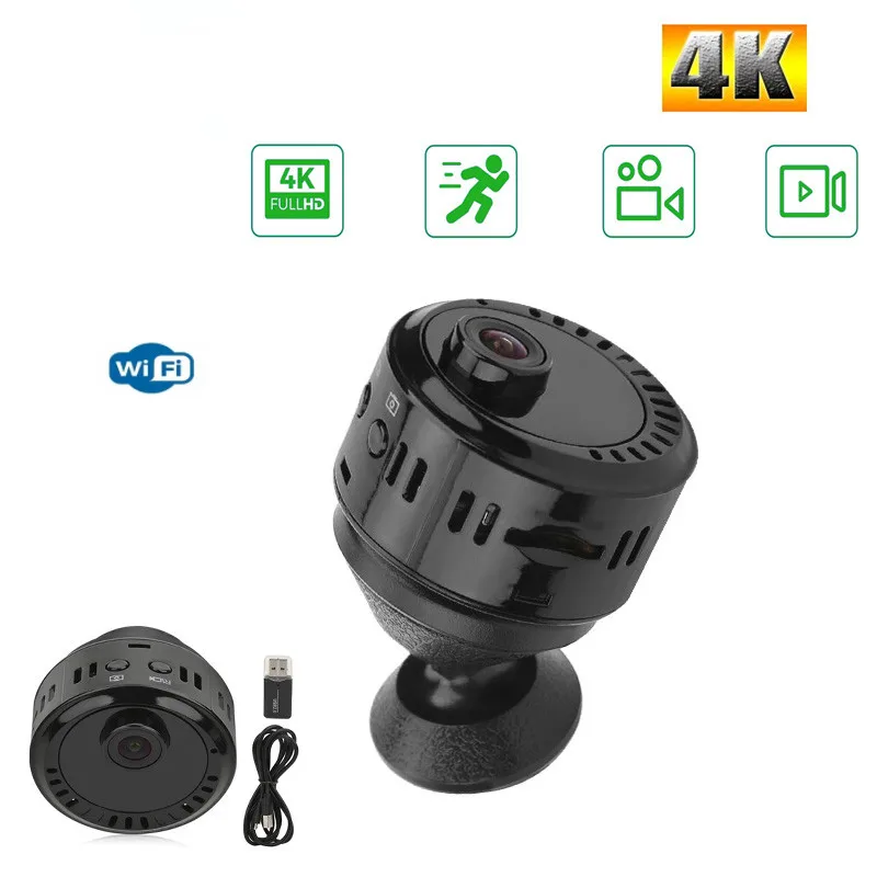 HD 4K Mini WiFi IP Camera Wireless Night Vision ip Cam Security Remote View Video Recorder Camcorder With Motion Detection 
HD 4K Mini WiFi IP Camera Wireless Night Vision ip Cam Security Remote View Video Recorder Camcorder With Motion Detection