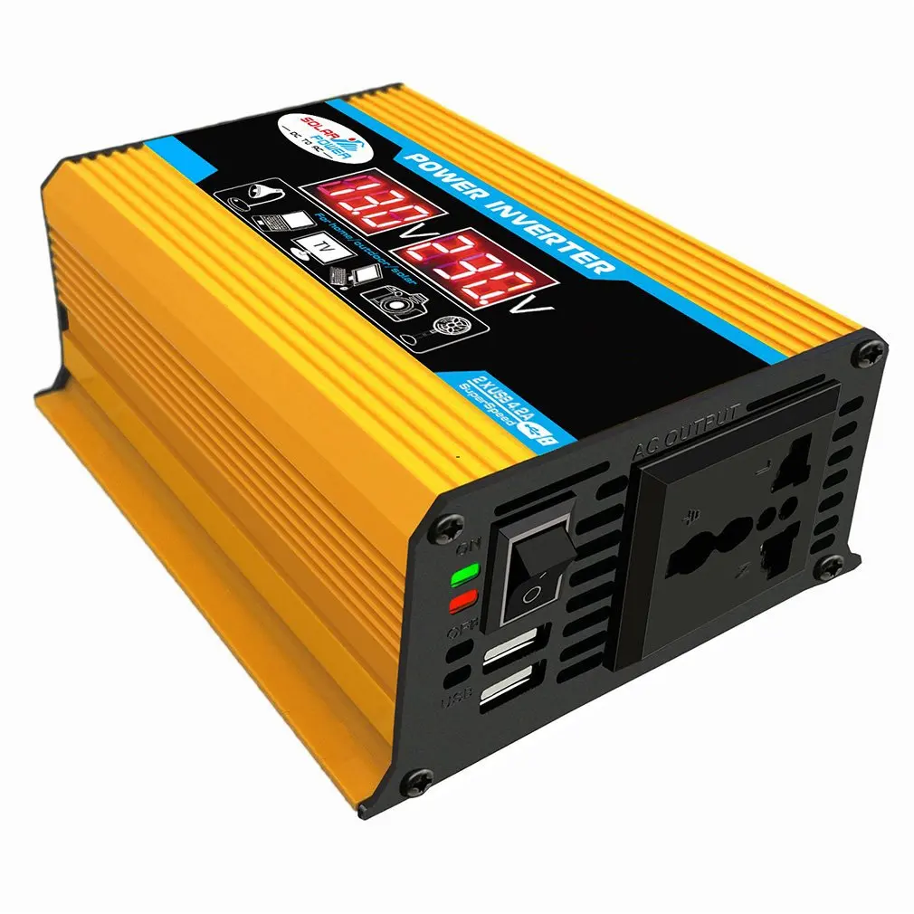 6000W Digital Car Inverter 12V To 220V Modified Sine Wave Inverter Voltage Converter + Lcd Display
6000W Digital Car Inverter 12V To 220V Modified Sine Wave Inverter Voltage Converter + Lcd Display