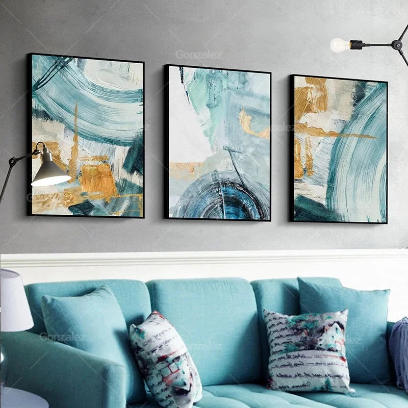 Canvas Painting Print Nordic Minimalist Wall Art Picture Home Decor Blue Gold White Paint Arc Lines Splash Abstract Poster
Canvas Painting Print Nordic Minimalist Wall Art Picture Home Decor Blue Gold White Paint Arc Lines Splash Abstract Poster