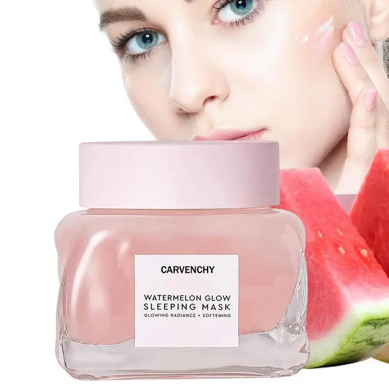 

Watermelon Moisturizer Hydrating Face Moisturizer Hydrating Overnight Face Skin Care With AHAs Hyaluronic Acid 1.69fl.oz