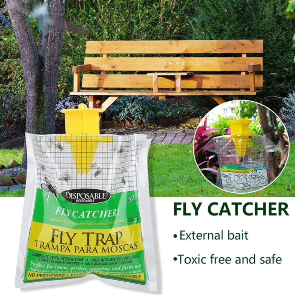 5pcs Hanging Fly Trap Bags Disposable Fly Catcher Rescue Outdoor Fly Trap Bag Catches Flies Catcher Outdoor Garden Tools
5pcs Hanging Fly Trap Bags Disposable Fly Catcher Rescue Outdoor Fly Trap Bag Catches Flies Catcher Outdoor Garden Tools