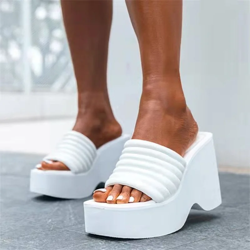 Wedges Shoes on Heels Slippers Platform White Woman Apartments Home Elegant Comfortable Sandals for Women's Ladies Free Shipping
Wedges Shoes on Heels Slippers Platform White Woman Apartments Home Elegant Comfortable Sandals for Women's Ladies Free Shipping
