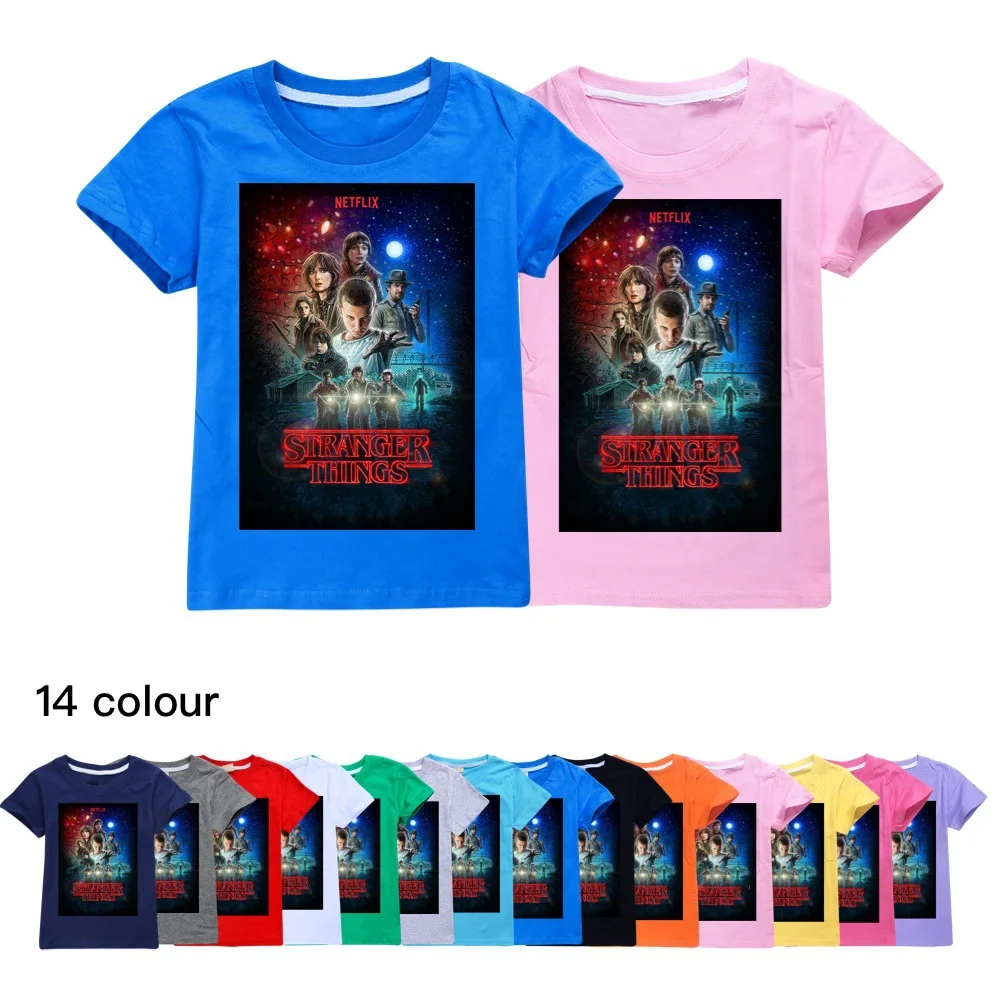 Girl Boy Unisex T-shirt Stranger Things T-shirts Summer Tshirt Cartoons 3D Printed Clothing Casual Fashion Children's Clothing
Girl Boy Unisex T-shirt Stranger Things T-shirts Summer Tshirt Cartoons 3D Printed Clothing Casual Fashion Children's Clothing