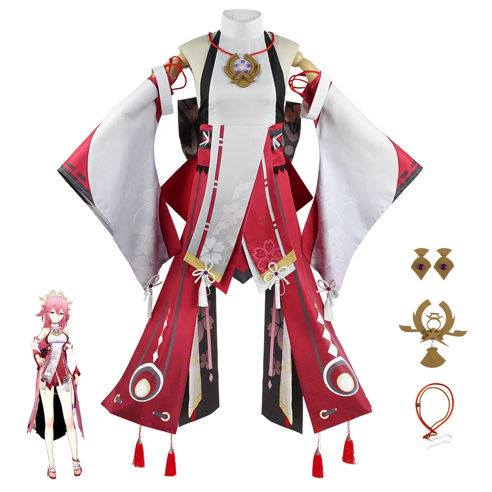 Genshin Impact Yae Miko Guuji Yae Cosplay Costume Cos Wigs Shoes Games Uniform Dress Outfits Halloween Costumes For Women
Genshin Impact Yae Miko Guuji Yae Cosplay Costume Cos Wigs Shoes Games Uniform Dress Outfits Halloween Costumes For Women
