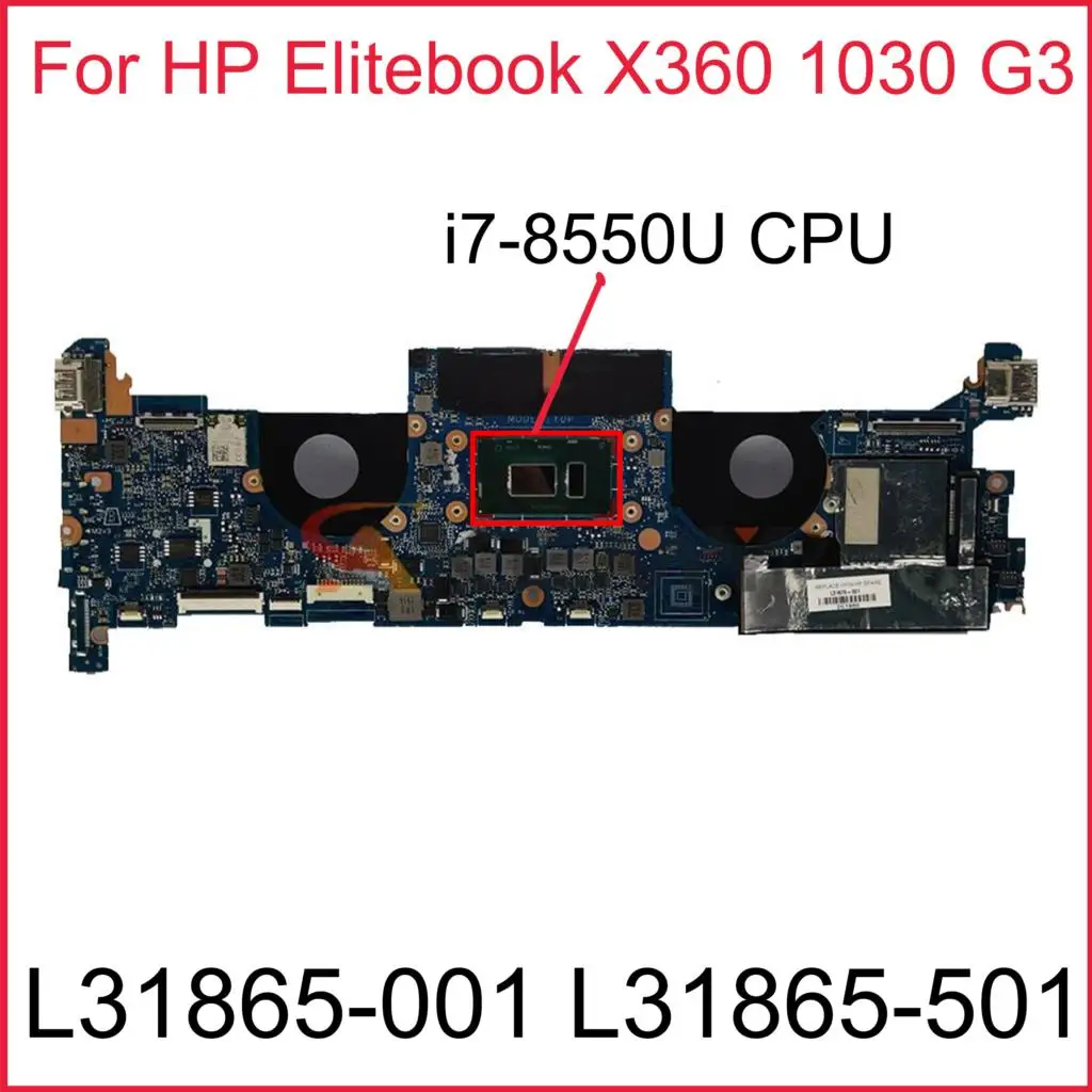 DA0Y0PMBAF0 Y0P L31865-601 For HP EliteBook X360 1030 G3 Laptop Motherboard L31865-001 L31865-501 With i7-8550U CPU 16GB RAM
DA0Y0PMBAF0 Y0P L31865-601 For HP EliteBook X360 1030 G3 Laptop Motherboard L31865-001 L31865-501 With i7-8550U CPU 16GB RAM