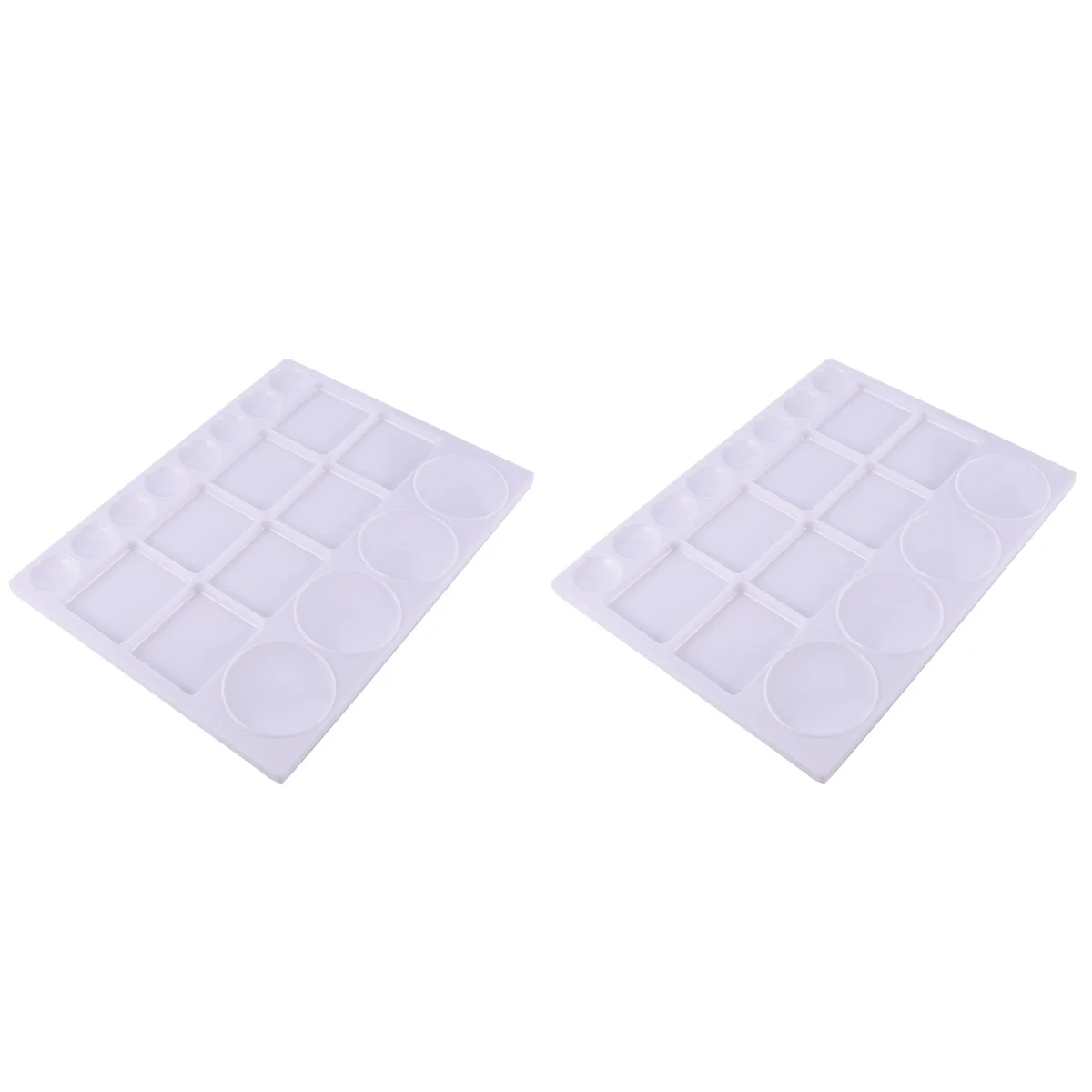 2 pcs Square Shaped Painting Pigment Tray Watercolor Pigment Trays
2 pcs Square Shaped Painting Pigment Tray Watercolor Pigment Trays