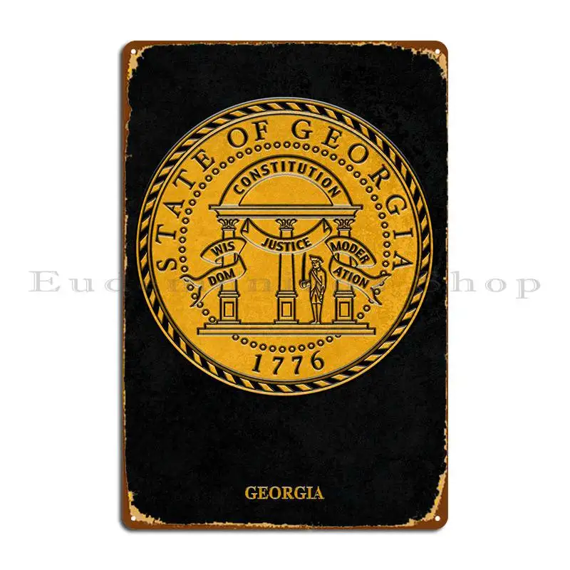 Seal Of Georgia Metal Plaque Poster Living Room Cave Customized Pub Rusty Tin Sign Poster
Seal Of Georgia Metal Plaque Poster Living Room Cave Customized Pub Rusty Tin Sign Poster