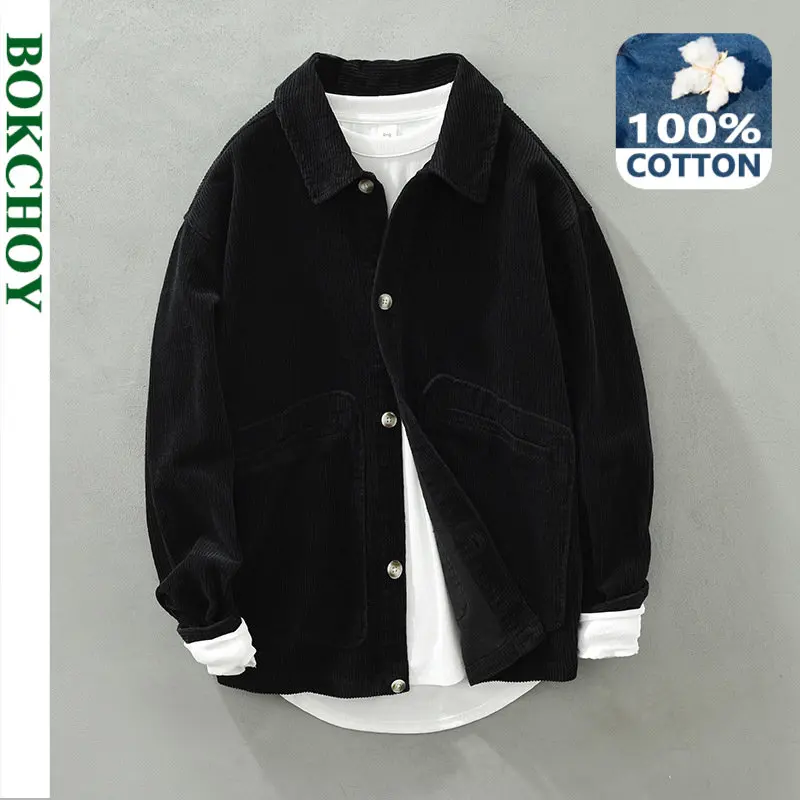 2022 Autumn Winter New Vintage 100% Cotton Corduroy Jacket Blouse Male Thick Loose and Simple All Match Casual Coat C8861
2022 Autumn Winter New Vintage 100% Cotton Corduroy Jacket Blouse Male Thick Loose and Simple All Match Casual Coat C8861